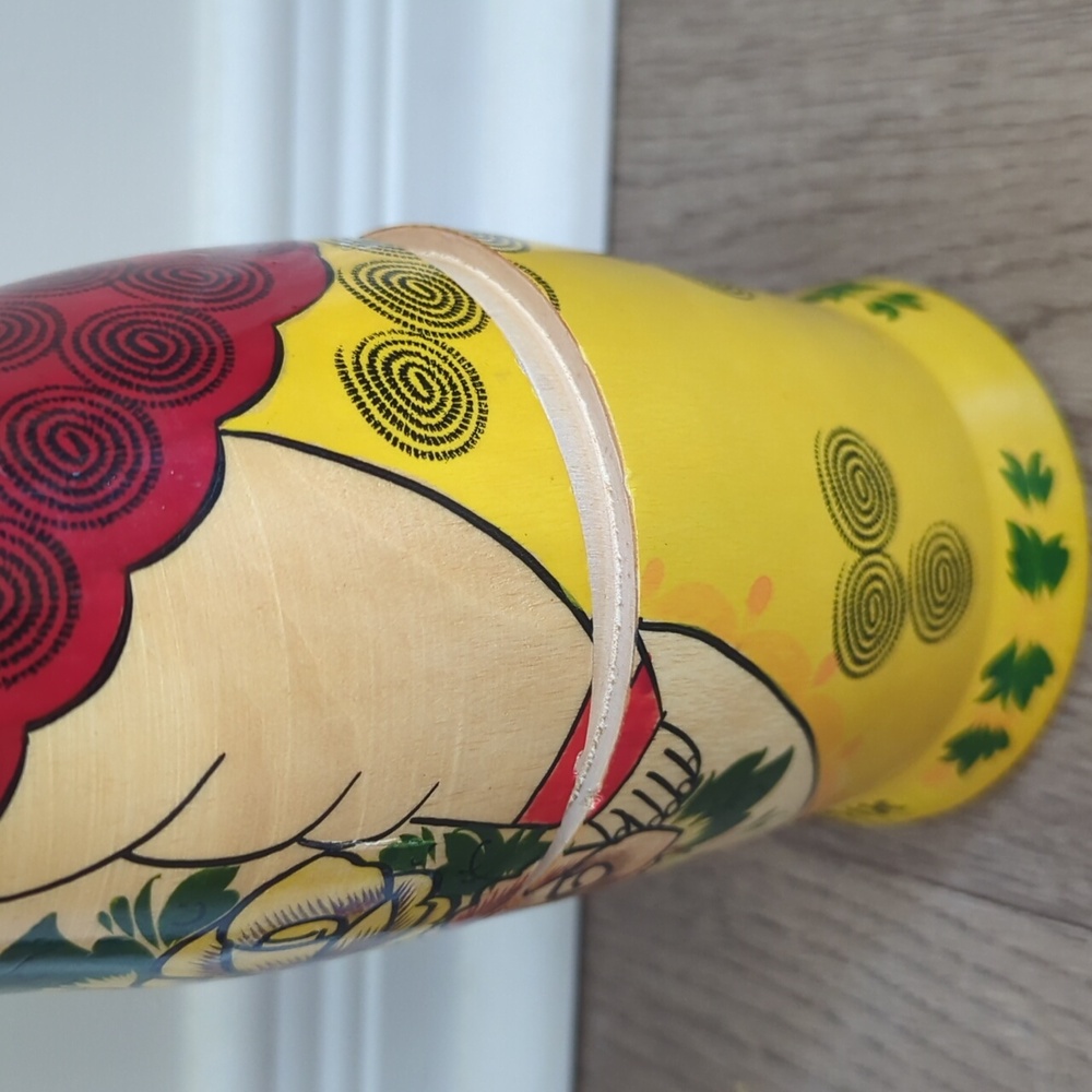 Vintage Hand Painted Rodnik Nesting Doll Alcohol Bottle Holder - Picture 4 of 7